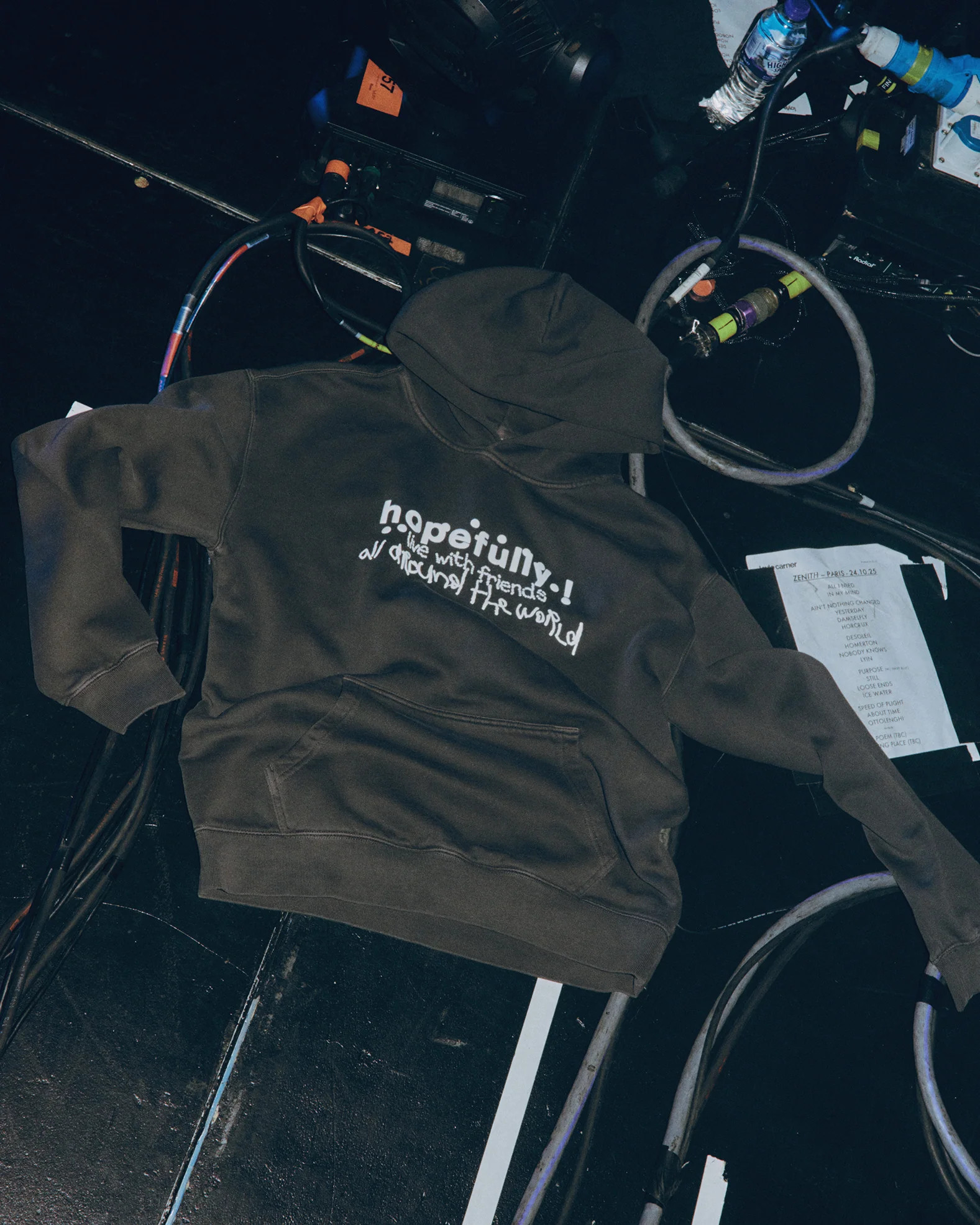 hopefully ! black tour hoodie - Image 3