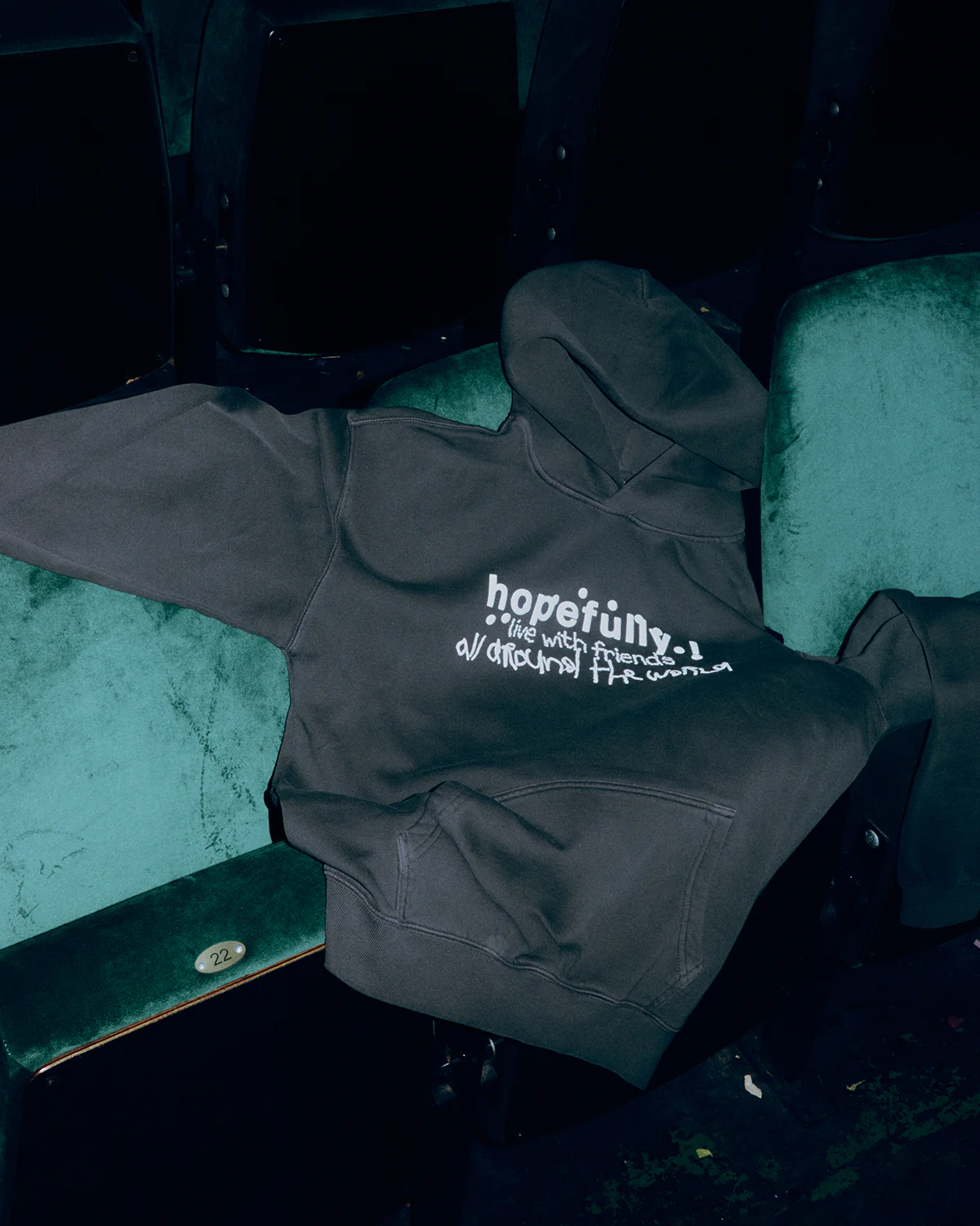 hopefully ! black tour hoodie - Image 5