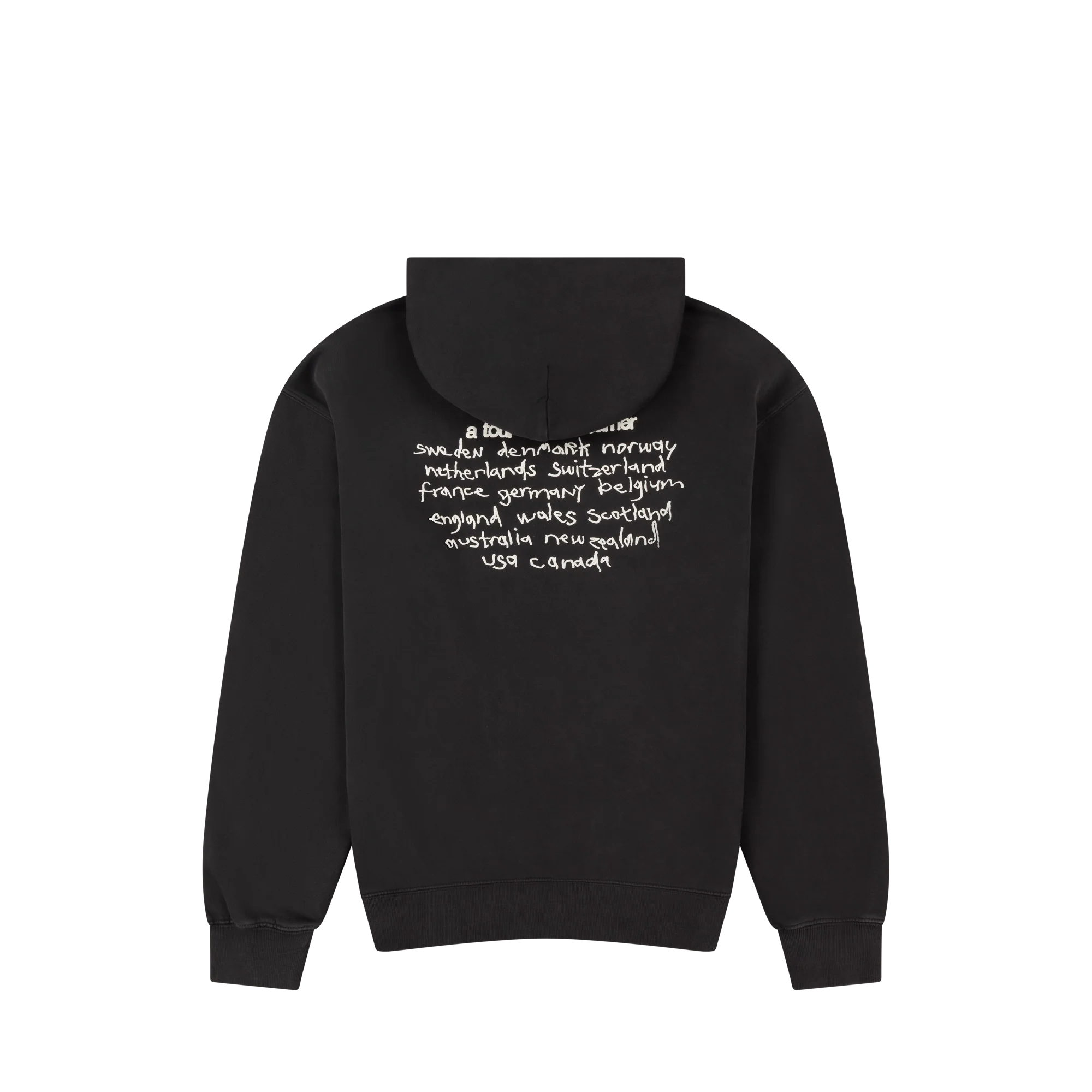 hopefully ! black tour hoodie - Image 6