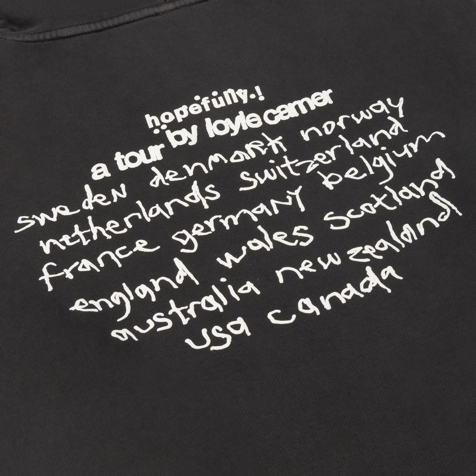 hopefully ! black tour hoodie - Image 8