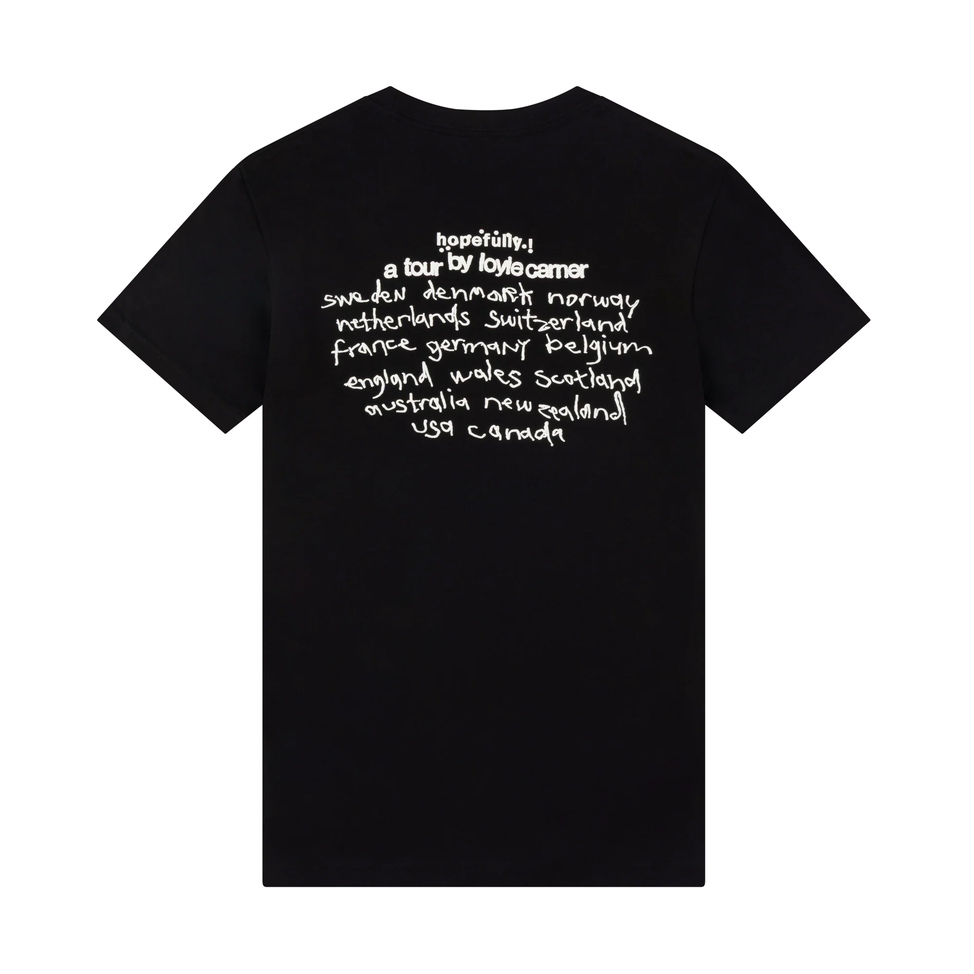 hopefully ! black tour t-shirt - Image 3