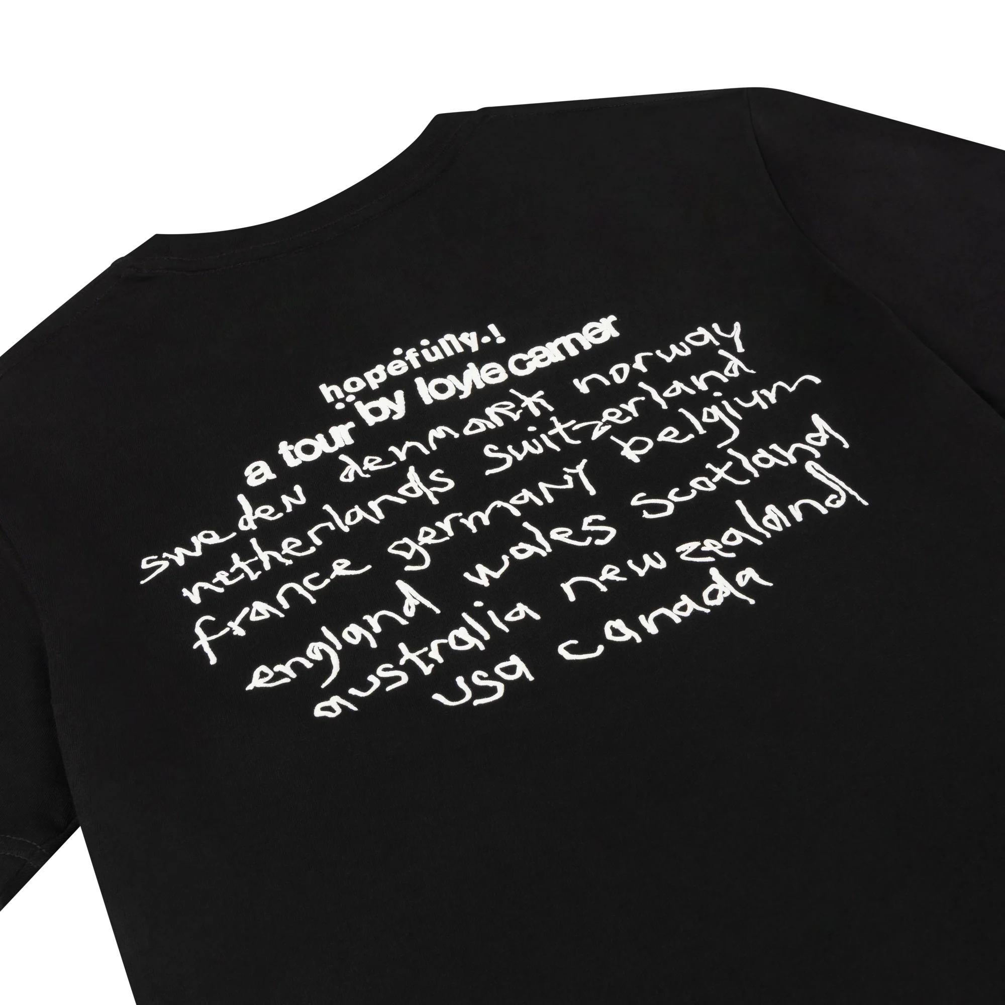 hopefully ! black tour t-shirt - Image 5