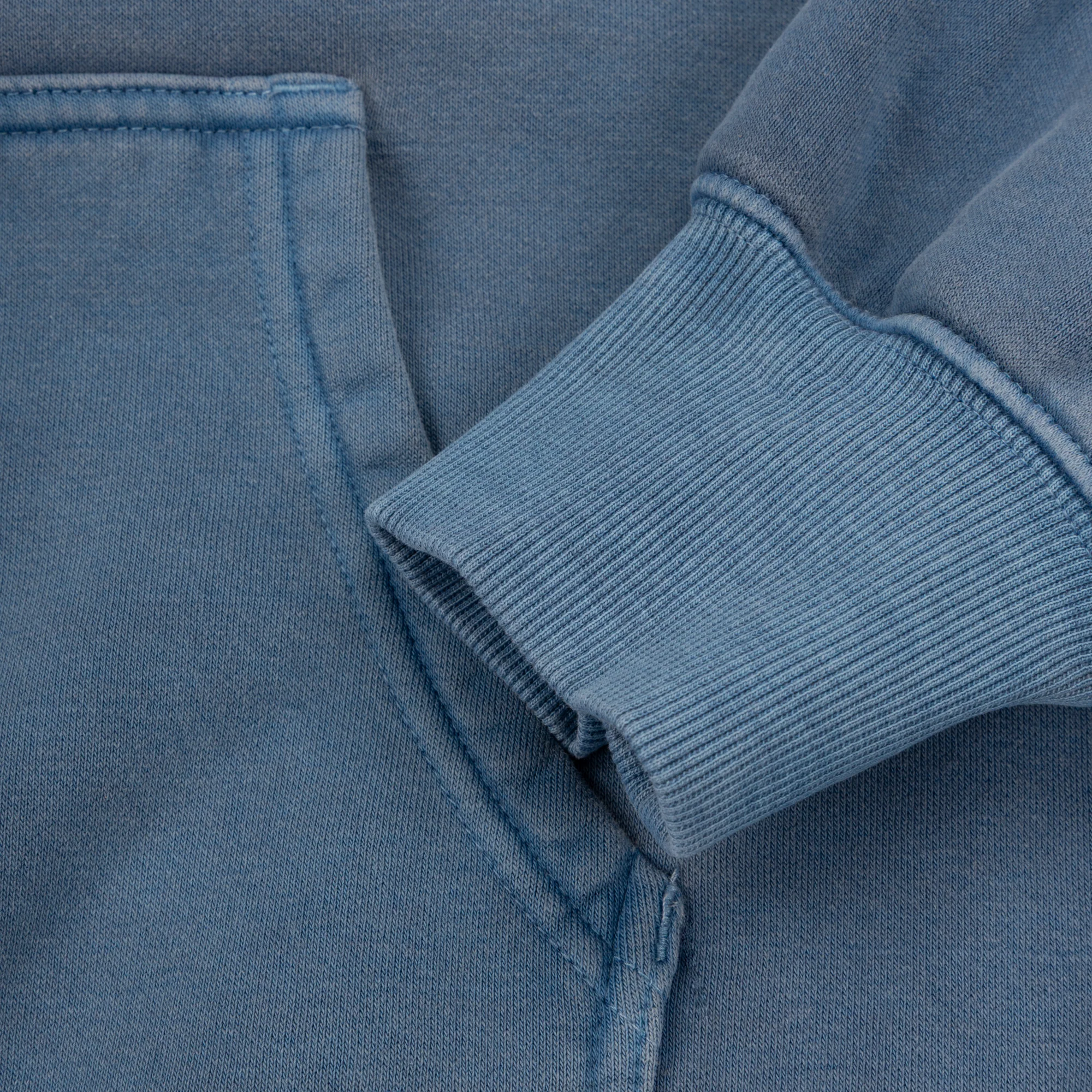hopefully ! blue overdye hoodie - Image 4