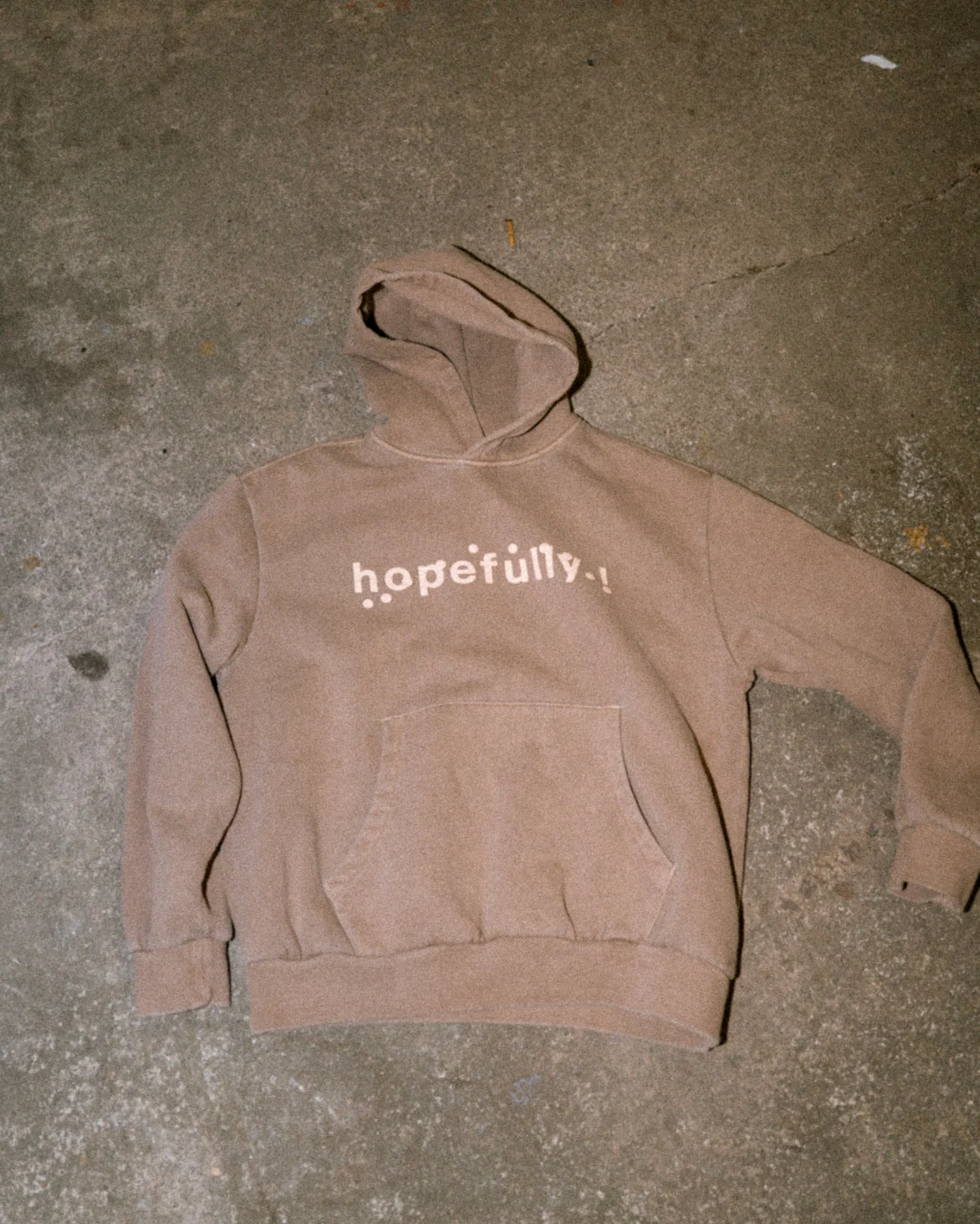 hopefully ! brown overdye hoodie - Image 4