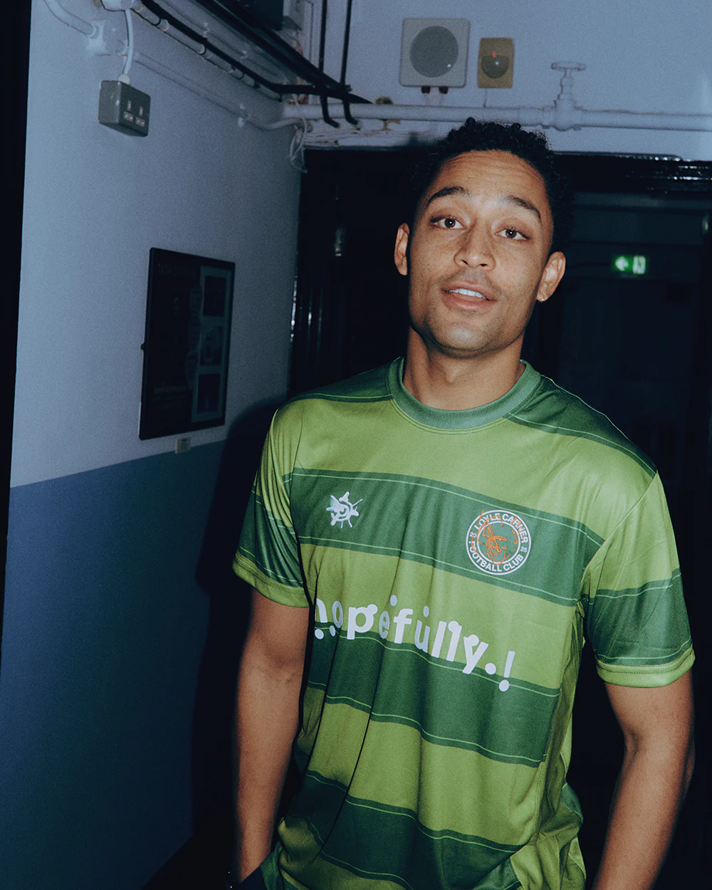 hopefully ! green football shirt