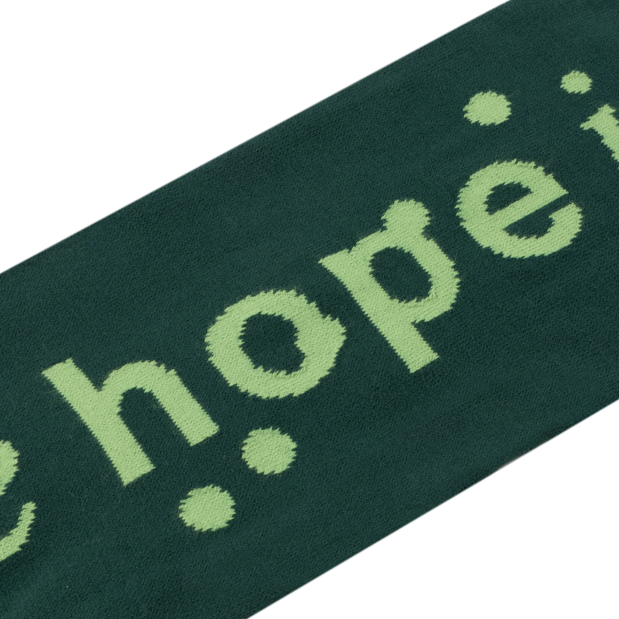 hopefully ! green knitted scarf - Image 4