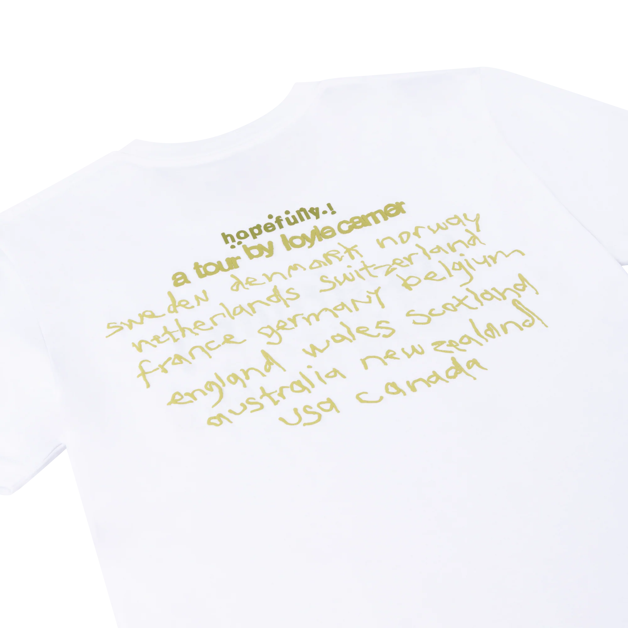 hopefully ! white tour t-shirt - Image 4