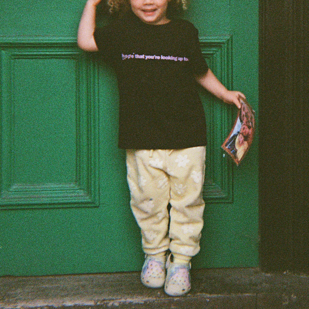 kids hope that you're looking up too black t-shirt - Image 3